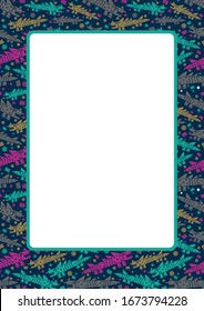 Children's background with print of cartoon crocodiles, dinosaurs. Template for an ad, diploma, certificate, brochure, photo frame. Vector illustration