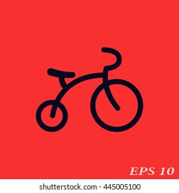 Children's bicycle icon.