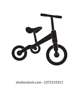 Diseño de ilustraciones vectoriales de iconos de bicicleta para niños