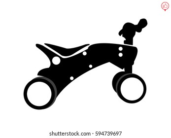 children's bicycle, sign, symbol, vector illustration eps10

