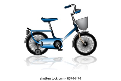 Children's bicycle, vector