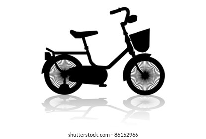 Children's bicycle, vector