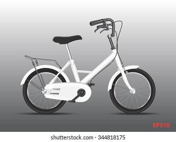 children's bicycle Vector Illustration.
