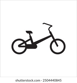 CHILDREN'S BIKE ICON VECTOR ILLUSTRATION SYMBOL DESIGN