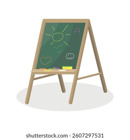 Children's board icon on a white background. Development of motor skills, creative imagination.