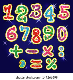 Children's bright alphabet numbers