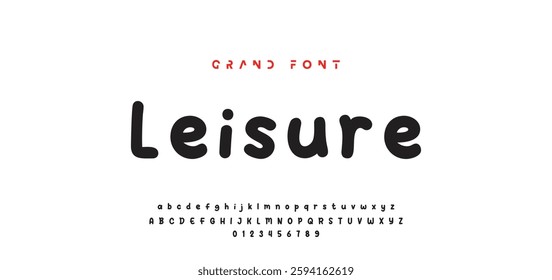 Children's bright cartoon font. ABC letters and numbers are painted creatively. Bright shiny alphabet. Cut out of paper. For birthday cards, banners, and posters. Vector
