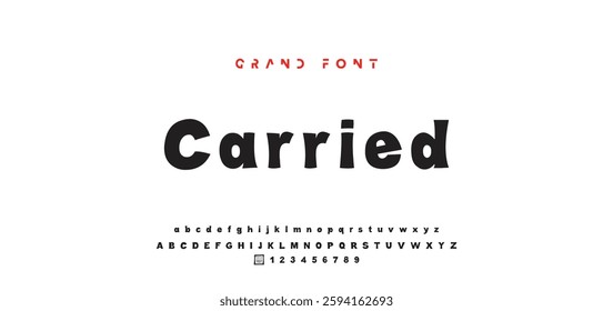 Children's bright cartoon font. ABC letters and numbers are painted creatively. Bright shiny alphabet. Cut out of paper. For birthday cards, banners, and posters. Vector