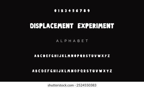 Children's bright cartoon font. Paint ABC letters and numbers in an artistic manner. Bright shiny alphabet. Cut out of paper. For birthday cards; for posters; for banners. Illustrator