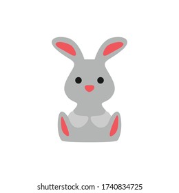 Children's bunny icons and illustrations