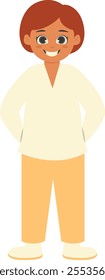 Children's Cartoon Character Illustration. Celebration of World Children's Day. Isolated Vector.