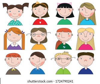 
Caras características de los niños que pueden modelarse