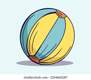 children's colorful toy ball vector
