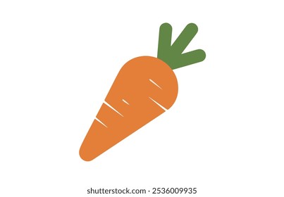 Livro de colorir de crianças cenoura. Livro de colorir com bonito desenho animado vegetal. Ilustração vetorial