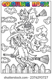 Children's coloring book for Halloween