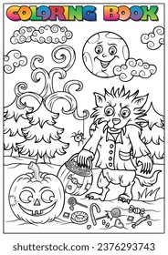 Kinderfarbbuch zu Halloween