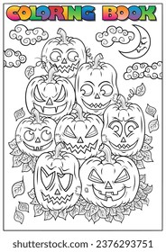 Children's coloring book for Halloween