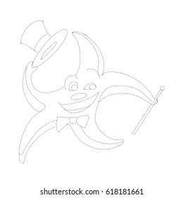 Children's Coloring Page - Sea Creatures: trace and color