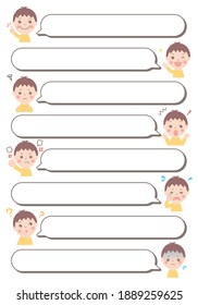 Kinderkommentare-Ballon-Set (Junge)