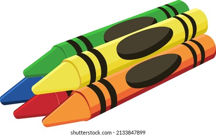 Kinderkrippen, Illustration, Vektorgrafik auf weißem Hintergrund.