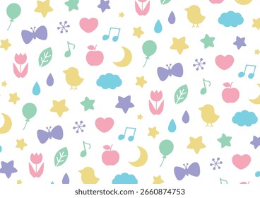 Children's cute patterns Pastel colors