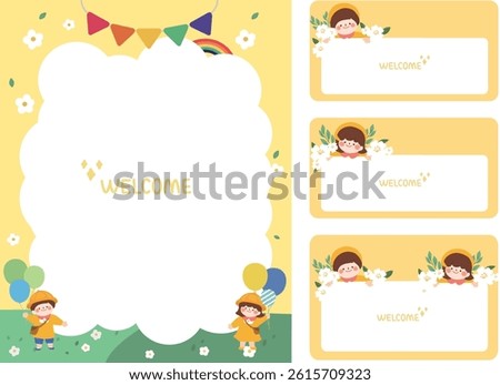 Children's Day background, cute background