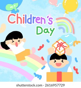Children's Day banner, poster, background, template, decoration