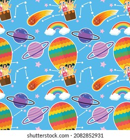 Children's day cute seamless vector