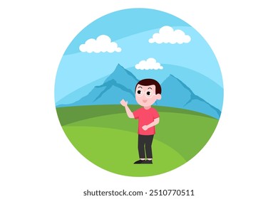 Ilustración plana del diseño del día de los niños
