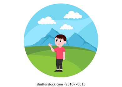 Children's Day Flat Design Illustration