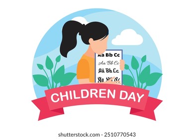 Children's Day Flat Design Illustration