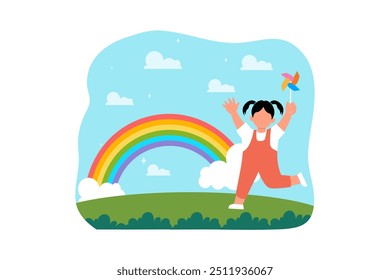 Children's Day Flat Design Illustration