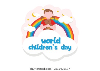 Children's Day Flat Design Illustration