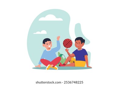 Children's Day Flat Design Illustration