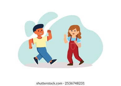 Children's Day Flat Design Illustration