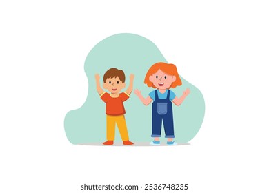 Children's Day Flat Design Illustration