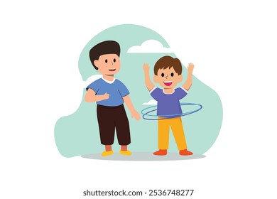 Children's Day Flat Design Illustration