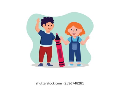 Children's Day Flat Design Illustration