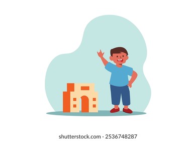 Children's Day Flat Design Illustration