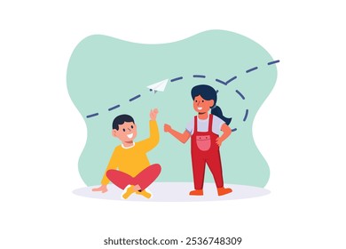 Children's Day Flat Design Illustration