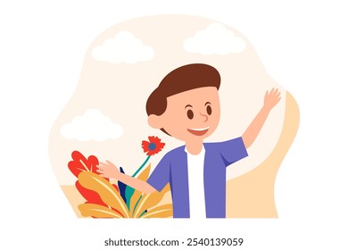 Children's Day Flat Design Illustration