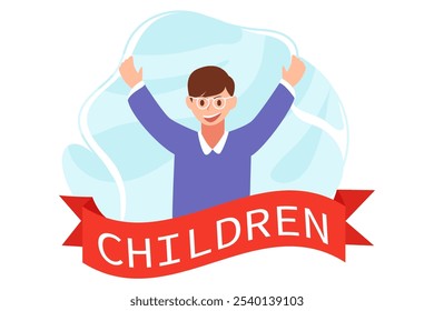 Children's Day Flat Design Illustration