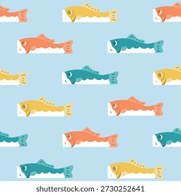 Children's Day Materials Carp streamer pattern