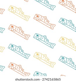 Children's Day Materials Carp streamer pattern
