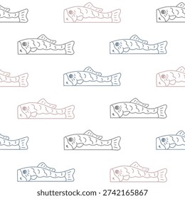 Children's Day Materials Carp streamer pattern