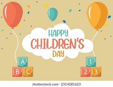 Children's day poster design. International children day