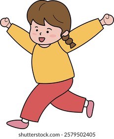 Children's Day Running Children's smile