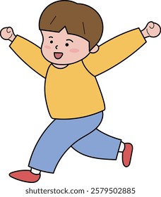Children's Day Running Children's smile