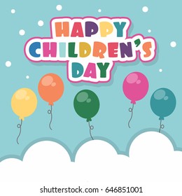 Children's Day Vector Illustration. Suitable for poster, banner, campaign, and greeting card
