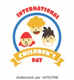 Children's Day Vector Illustration. Suitable for poster, banner, campaign, and greeting card